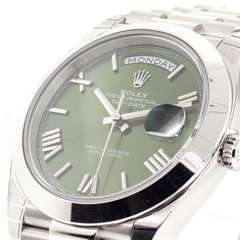 rolex day date cadran vert|Rolex daytime wear.